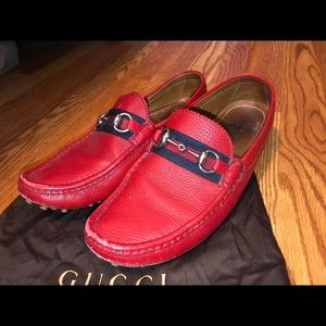 Gucci Leather Horsebit Drivers